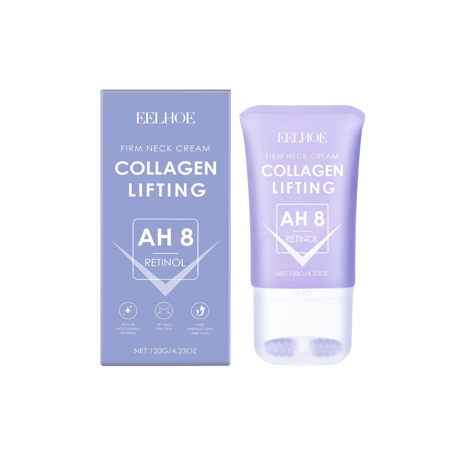 EELHOE Neck Care Roller Neck Cream, Fine Line Firming, Neck Skin Care, Moisturizing And Nourishing Neck Cream